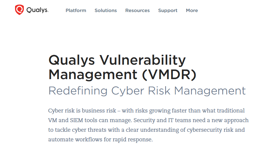 Qualys vulnerability management